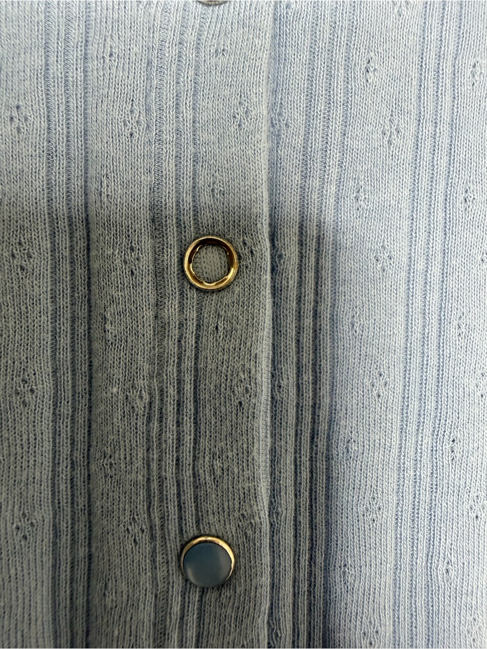 Light Blue Ribbed Button Cardigan‎ - Picture 3 of 13